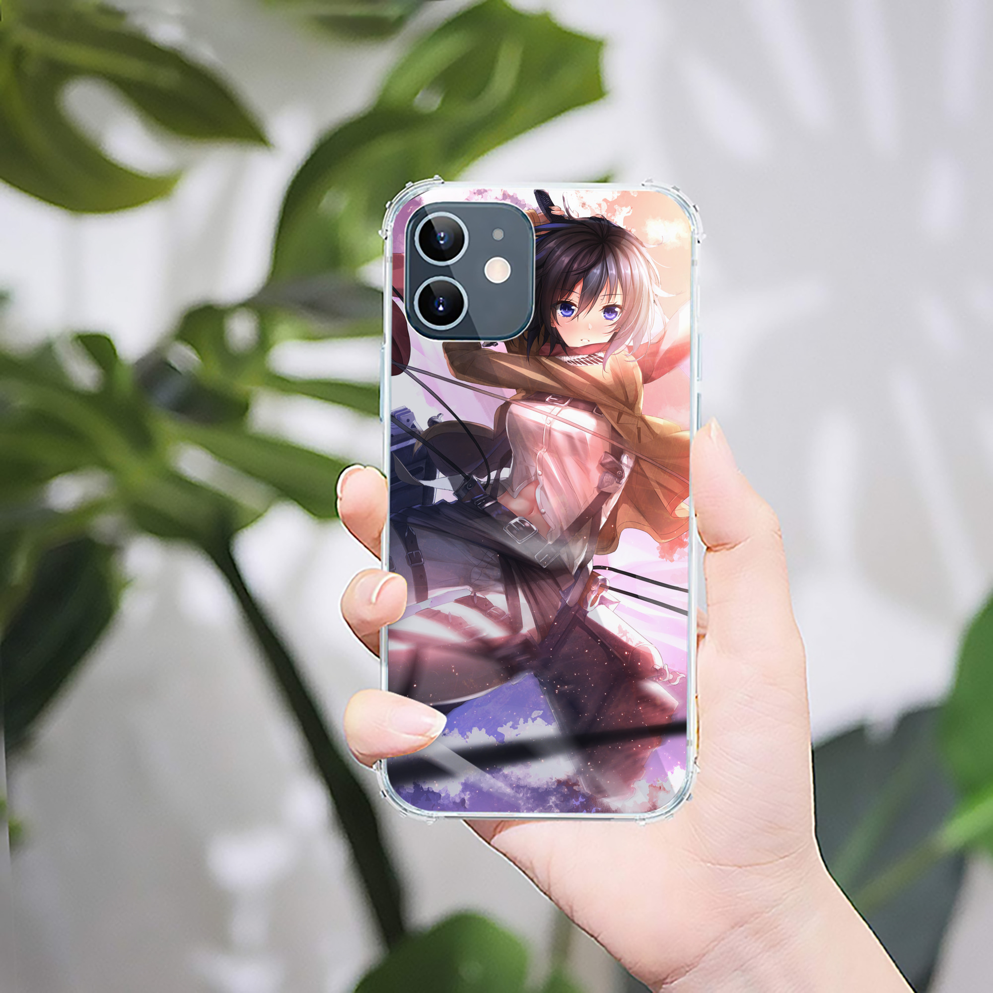 （画像用） 進撃の巨人 Attack on Titan 【iPhone 12シリーズ対応】透明スマホケース（クリアソフトケース）
